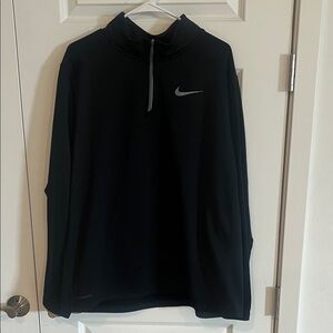 Nike Therma Fit Black Quarter-Zip Performance Pullover